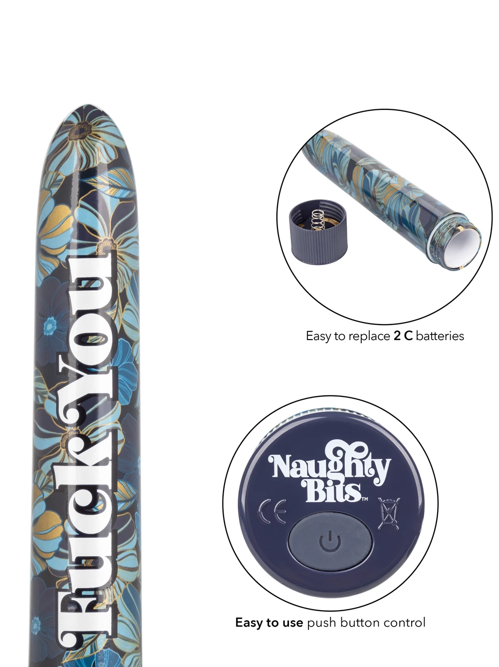 Cal Exotics Naughty Bits F*ck You Vibrator - Image 5