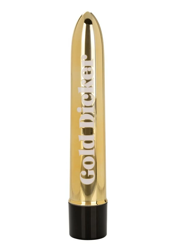 Cal Exotics Naughty Bits Gold Dicker Personal Vibrator - Image 5