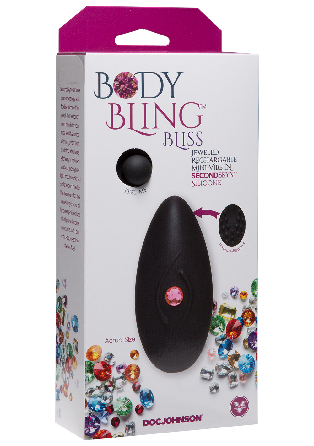 Body Bling™ Bliss - Rechargeable Mini-Vibe Doc Johnson Body Bling™ Bliss - Rechargeable Mini-Vibe -Cal Exotics Shop