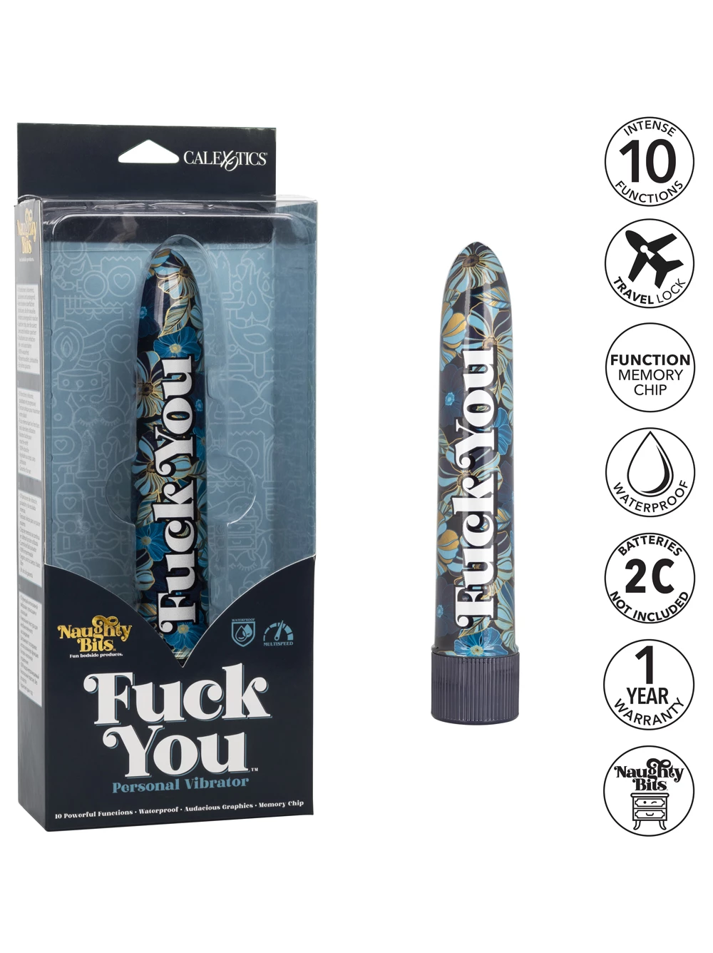 Cal Exotics Naughty Bits F*ck You Vibrator - Image 6