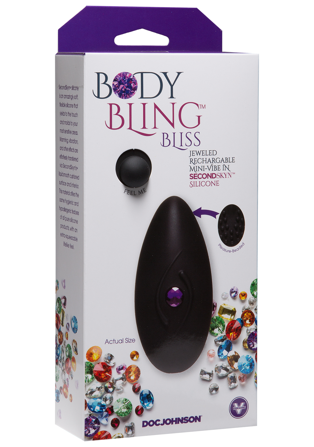 Body Bling™ Bliss - Rechargeable Mini-Vibe Doc Johnson Body Bling™ Bliss - Rechargeable Mini-Vibe -Cal Exotics Shop