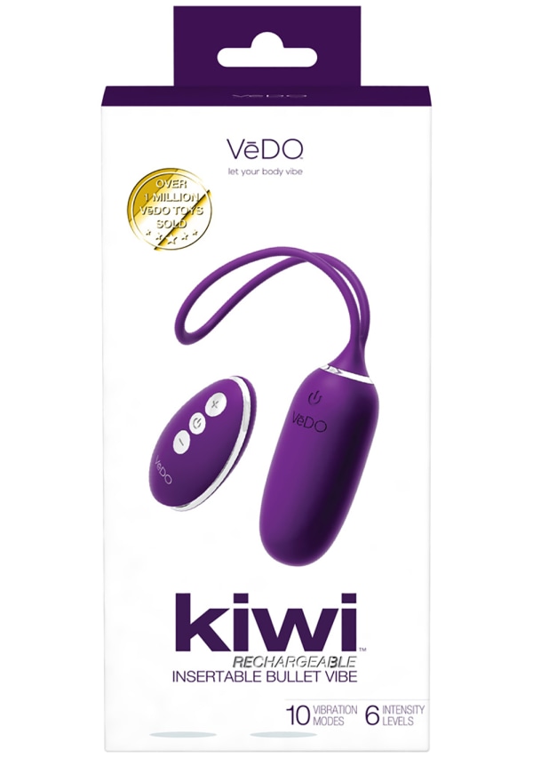 Kiwi Rechargeable Instertable Bullet Vedo Kiwi Rechargeable Instertable Bullet -Cal Exotics Shop