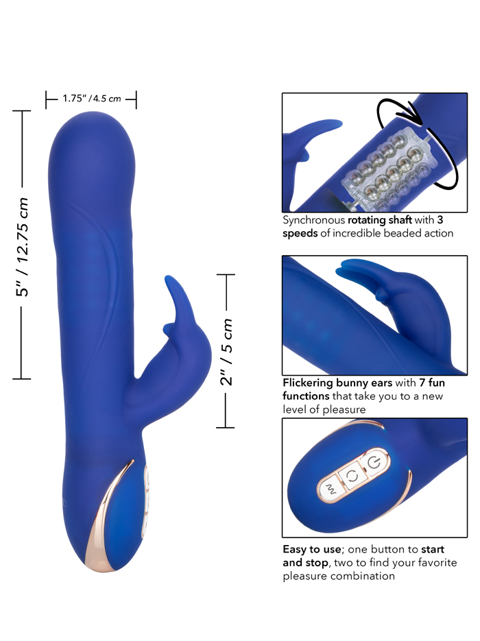 Jack Rabbit Signature Rotating Beaded Rabbit Vibrator Cal Exotics Jack Rabbit Signature Rotating Beaded Rabbit Vibrator -Cal Exotics Shop