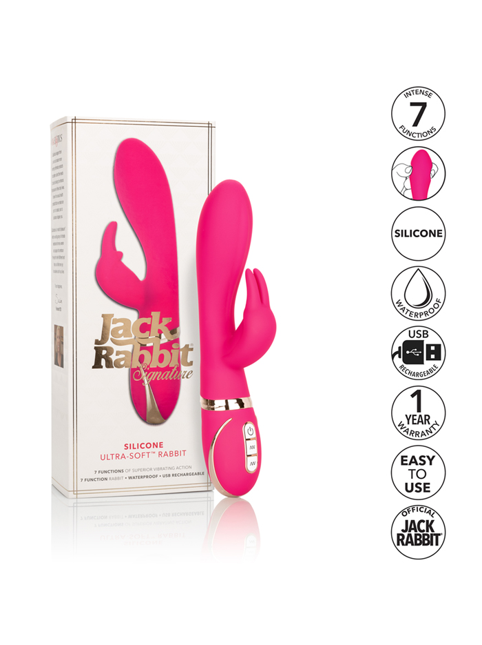 Jack Rabbit Signature Ultra-Soft Rabbit Vibrator Cal Exotics Jack Rabbit Signature Ultra-Soft Rabbit Vibrator -Cal Exotics Shop m7jauonso6puigsjptuo