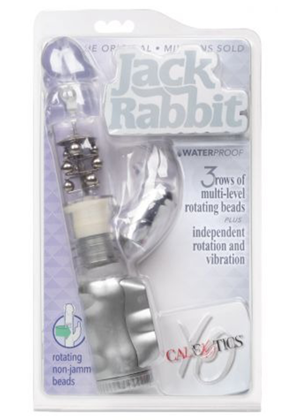 Waterproof Jack Rabbit - 3 Rows Cal Exotics Waterproof Jack Rabbit - 3 Rows -Cal Exotics Shop