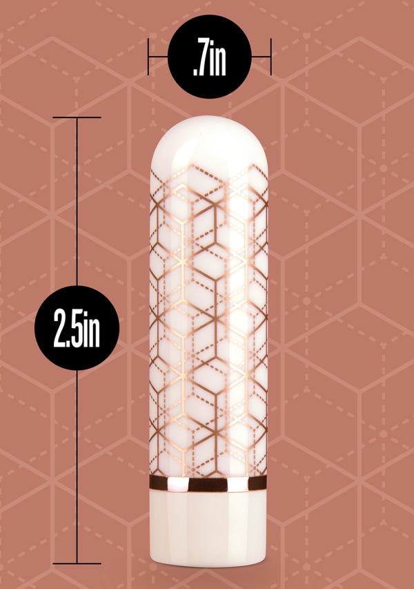 The Collection - Glitzy Geo - Rechargeable Bullet Blush The Collection - Glitzy Geo - Rechargeable Bullet -Cal Exotics Shop