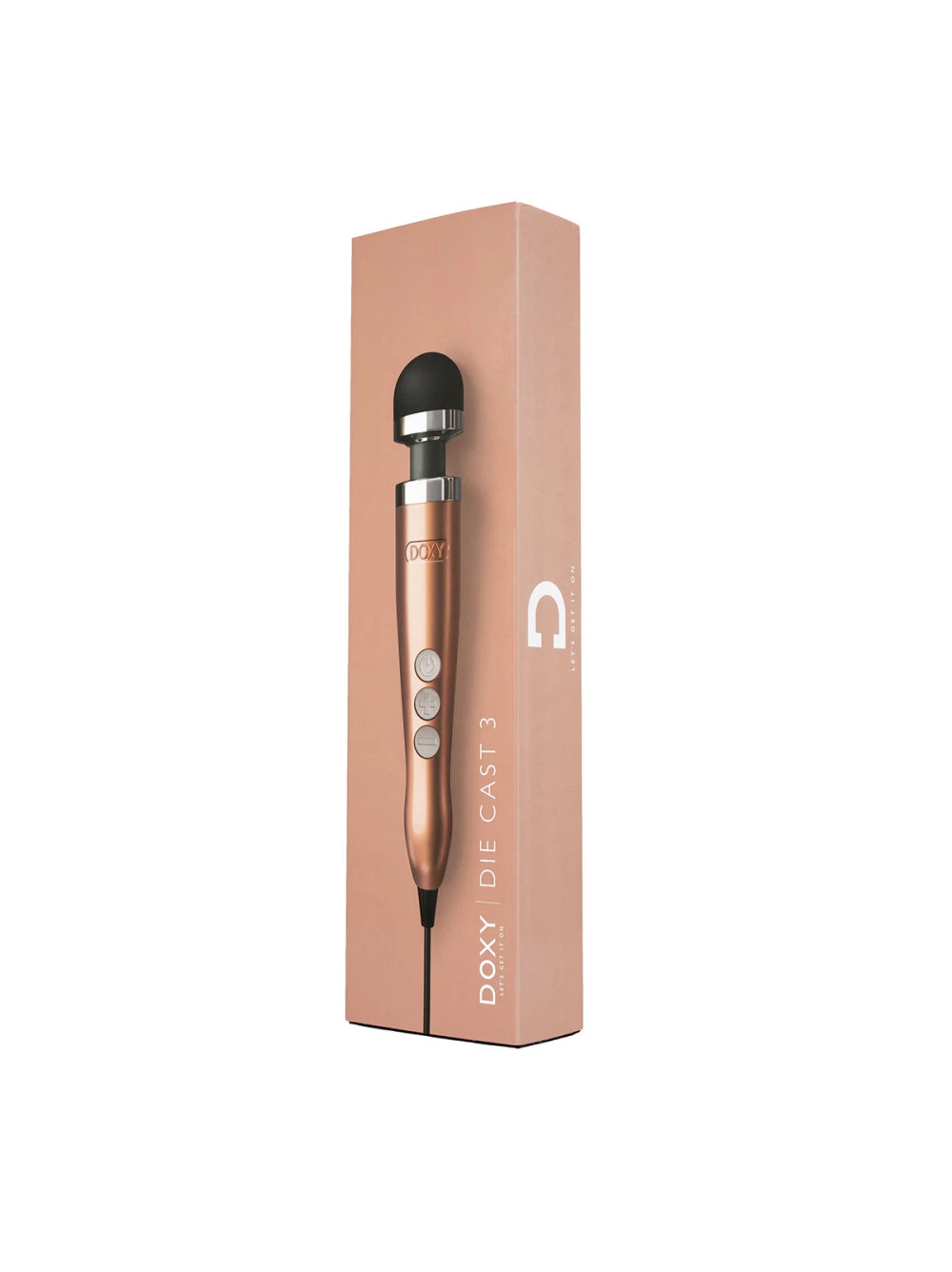 Doxy Number 3 Die Cast Massager Rose Gold - Image 3