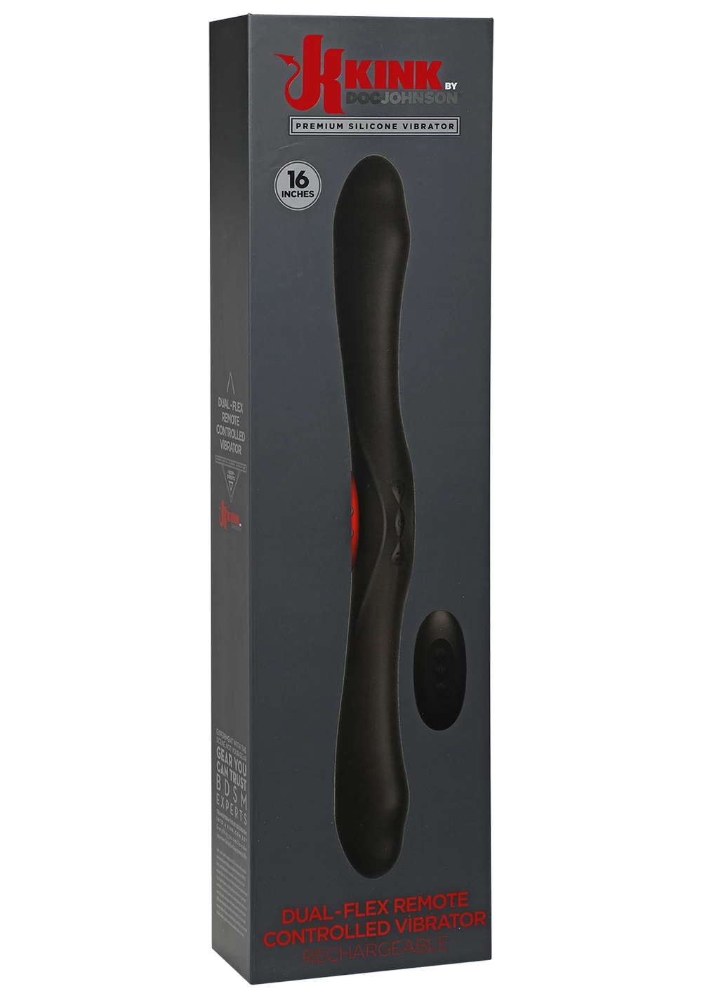 Doc Johnson KINK - Dual-Flex Silicone Vibrator With Wireless Remote - Image 6
